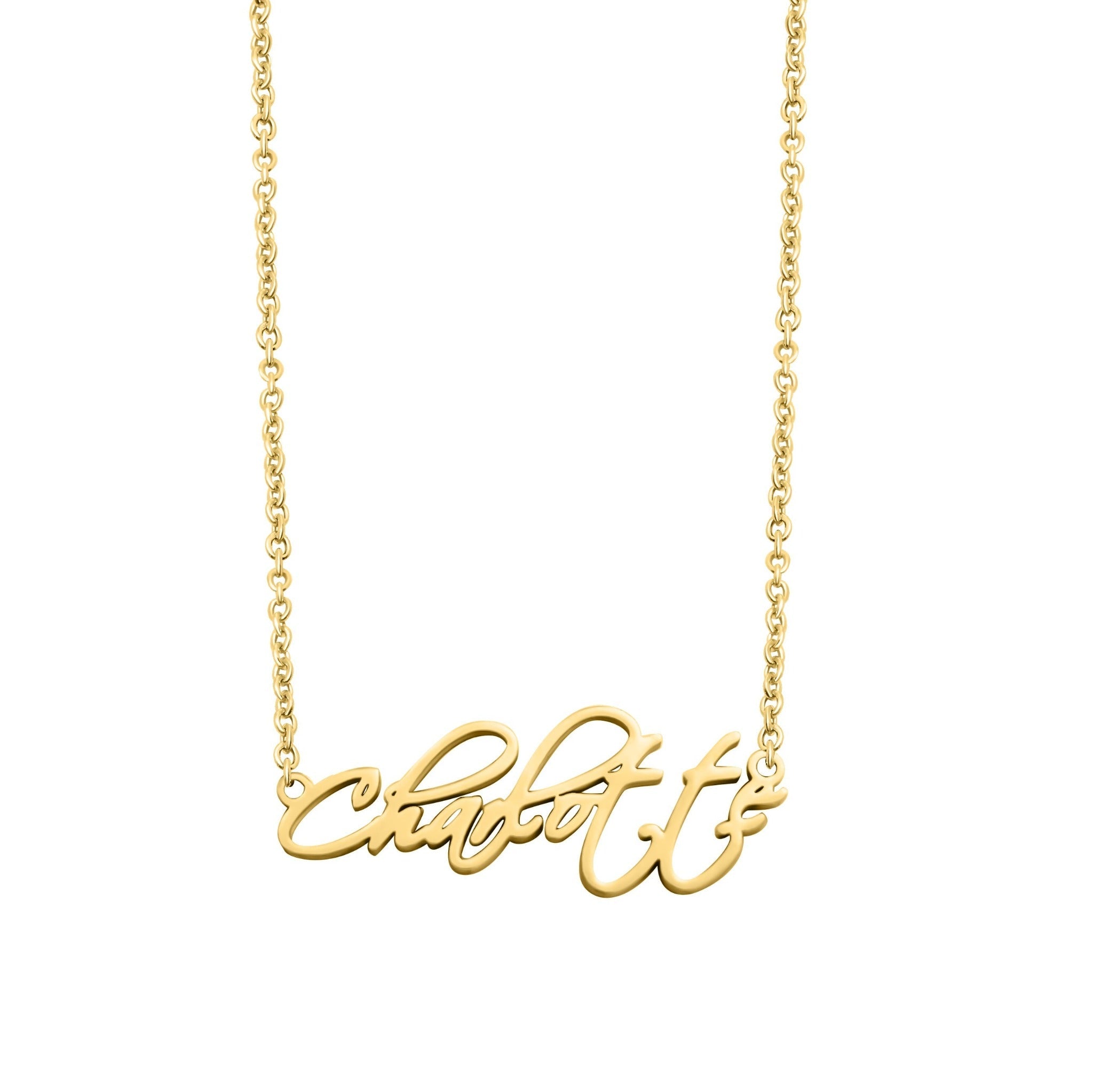 Charlotte on sale name necklace