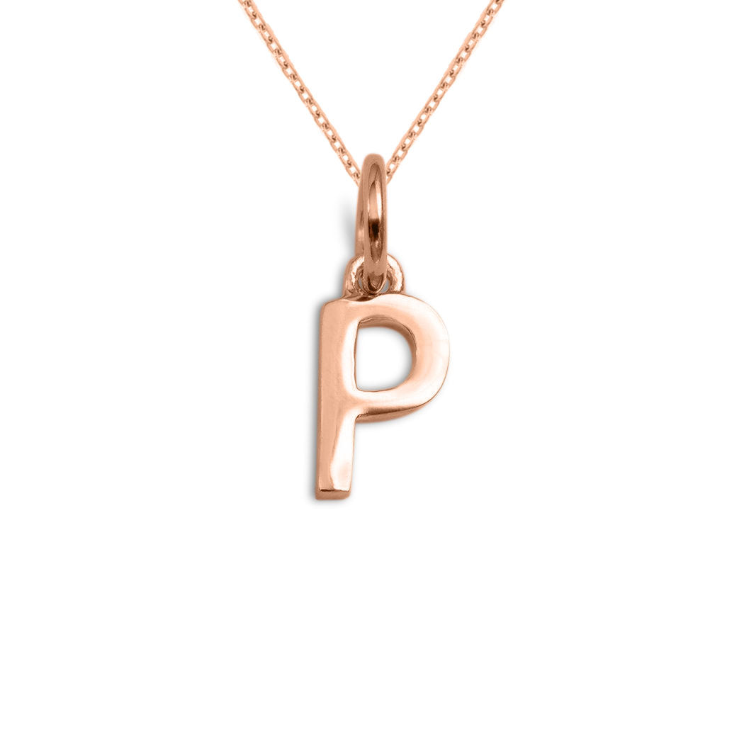 Sterling Silver Alphabet Initials Charms Necklace