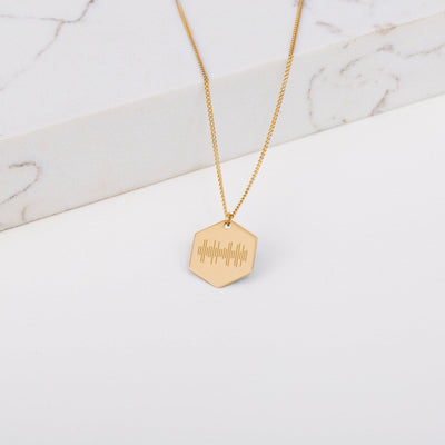 Custom Capsul Hexagon Necklace | Hexagon Initial Necklace - Capsul