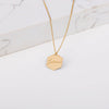 Custom Capsul Hexagon Necklace | Hexagon Initial Necklace