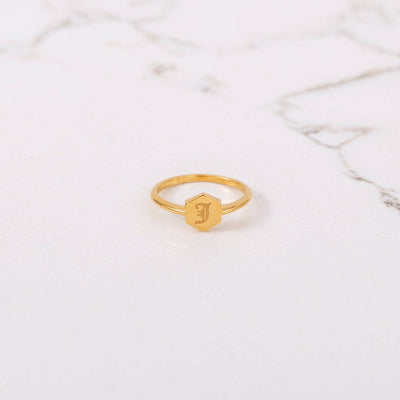 Custom Dainty Signet Ring - Capsul