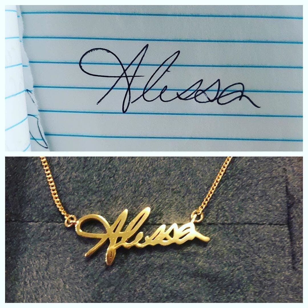 Custom Handwriting Necklace - Capsul