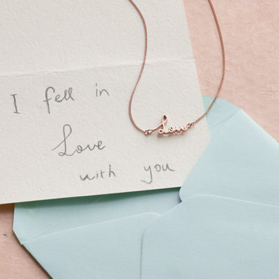 Custom Handwriting Necklace - Capsul