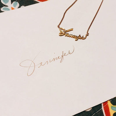 Custom Handwriting Necklace - Capsul