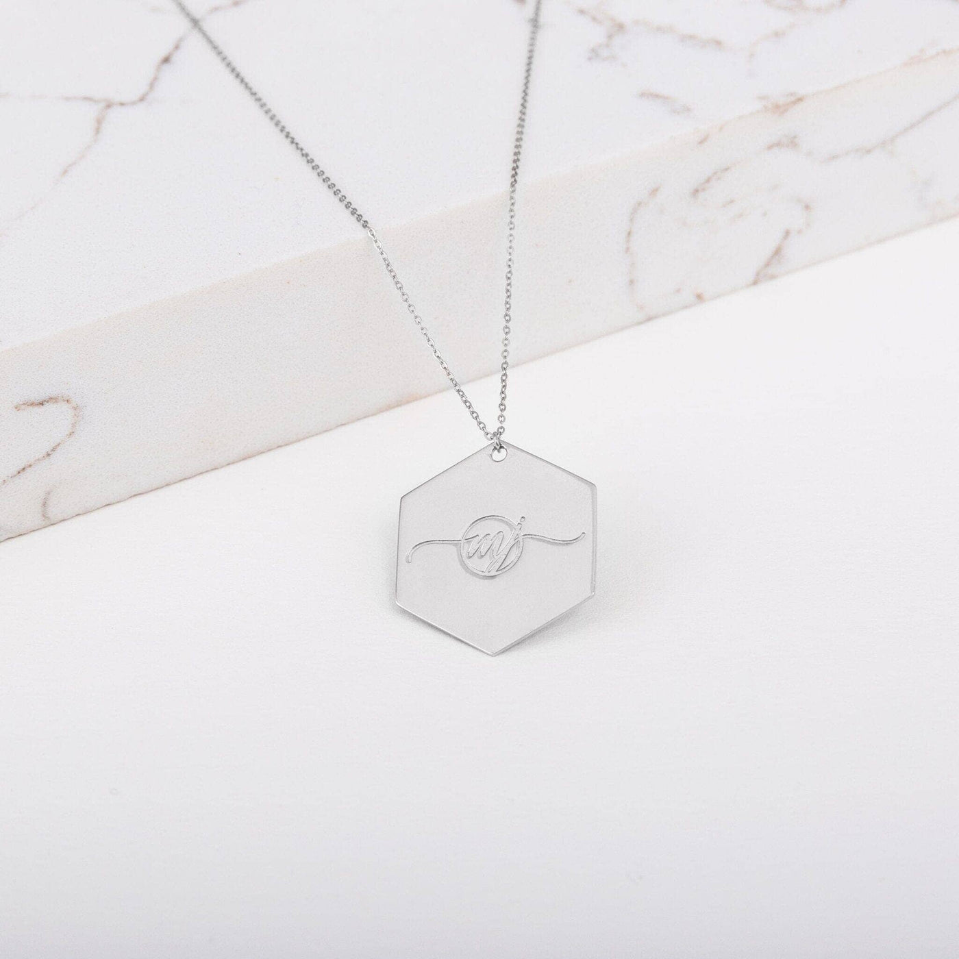 Custom Large Capsul Hexagon Necklace - Capsul