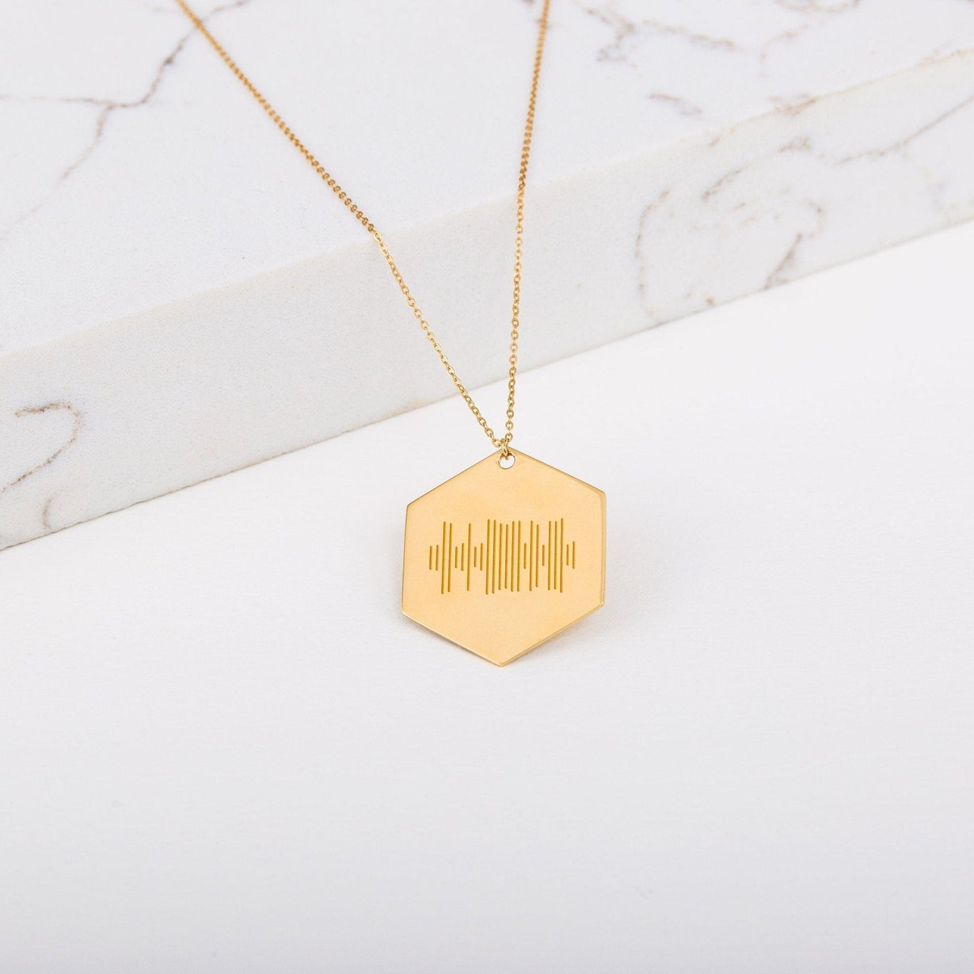 Custom Large Capsul Hexagon Necklace - Capsul