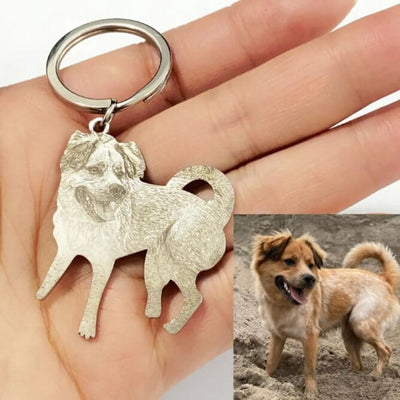 Custom Laser-cut Portrait Keychain - Capsul