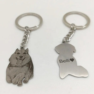 Custom Laser-cut Portrait Keychain - Capsul
