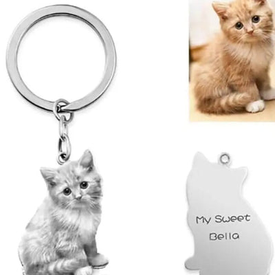 Custom Laser-cut Portrait Keychain - Capsul