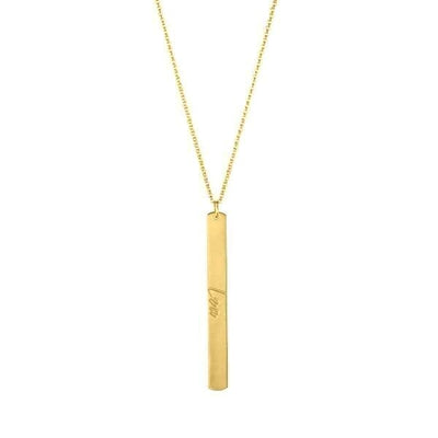 Custom Vertical Bar Necklace - Capsul