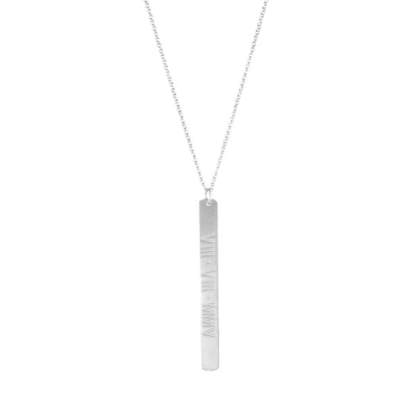 Custom Vertical Bar Necklace - Capsul