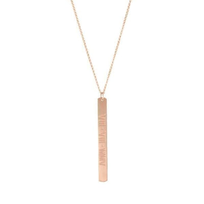 Custom Vertical Bar Necklace - Capsul