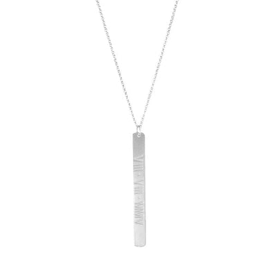 Custom Vertical Bar Necklace - Capsul