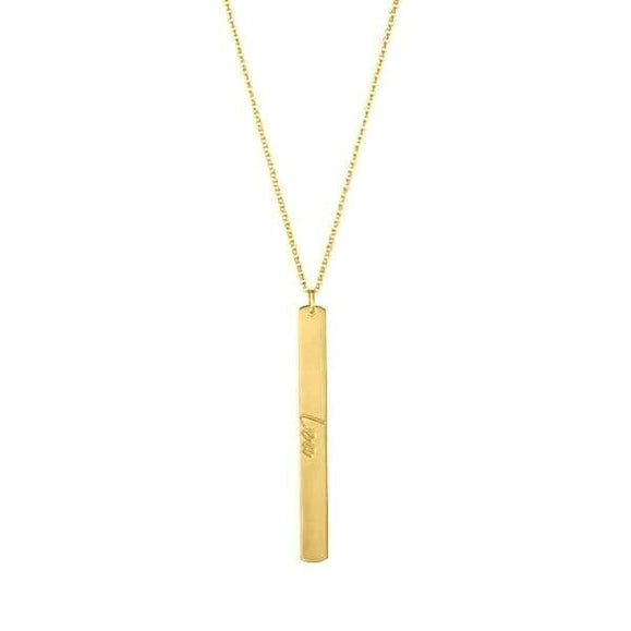 Custom Vertical Bar Necklace - Capsul