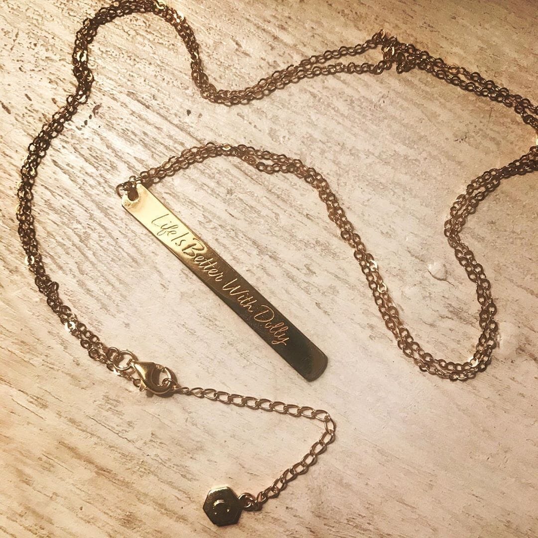 Custom Vertical Bar Necklace - Capsul