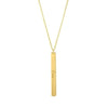 Custom Vertical Bar Necklace