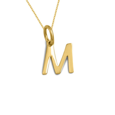 Sterling Silver Alphabet Initials Charms Necklace