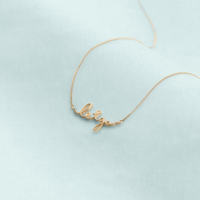 Sterling Silver Let Go Signature Necklace - Capsul