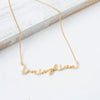 Sterling Silver Live Laugh Love Signature Necklace