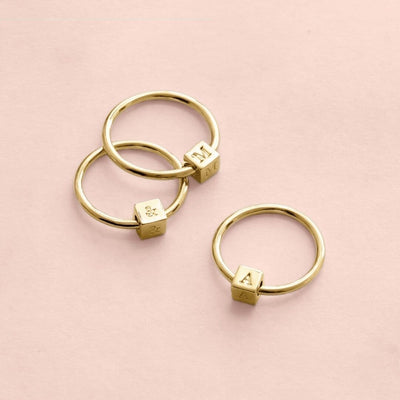 Sterling Silver Mini - Block Rings - Capsul