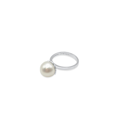 12 mm Sterling Silver Classic Pearl Cocktail Ring - Capsul