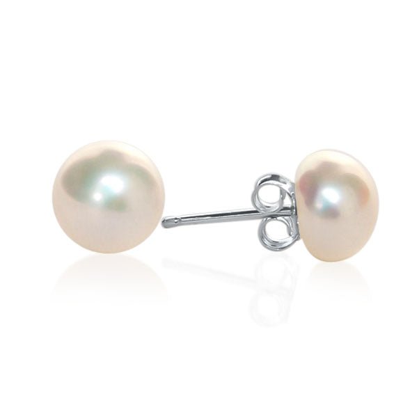 Classic Freshwater Pearls Necklace with Magnetic Clasp and pearl studs - Capsul