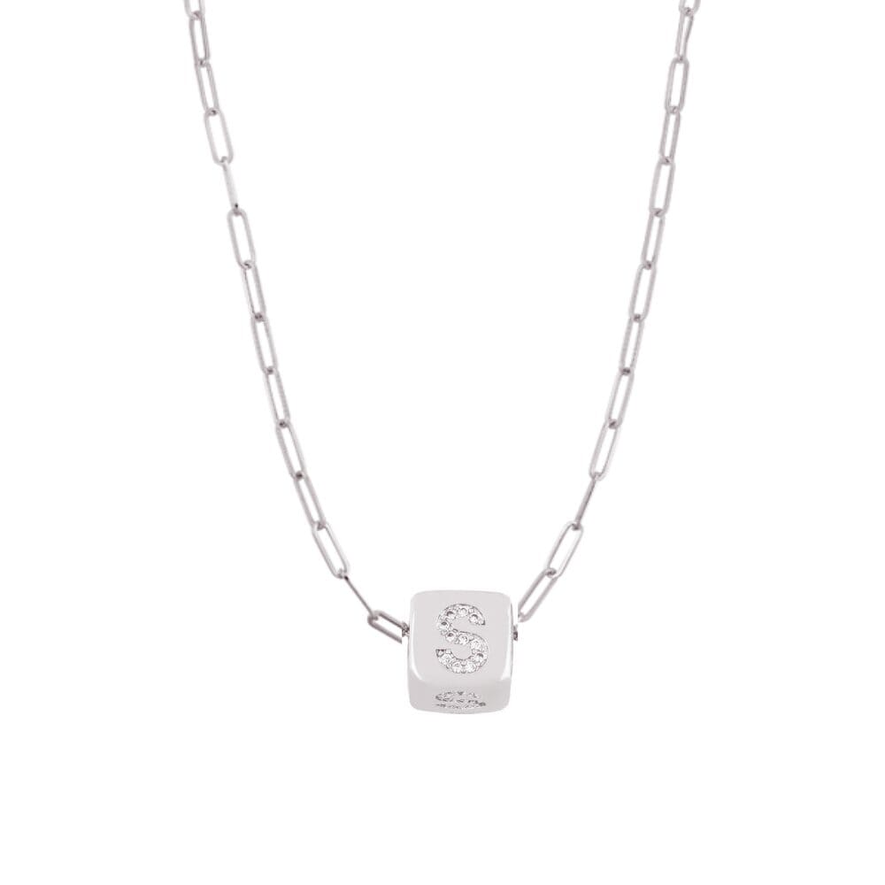 Custom Bling Block Necklace - Capsul