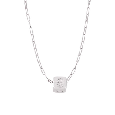 Custom Bling Block Necklace - Capsul