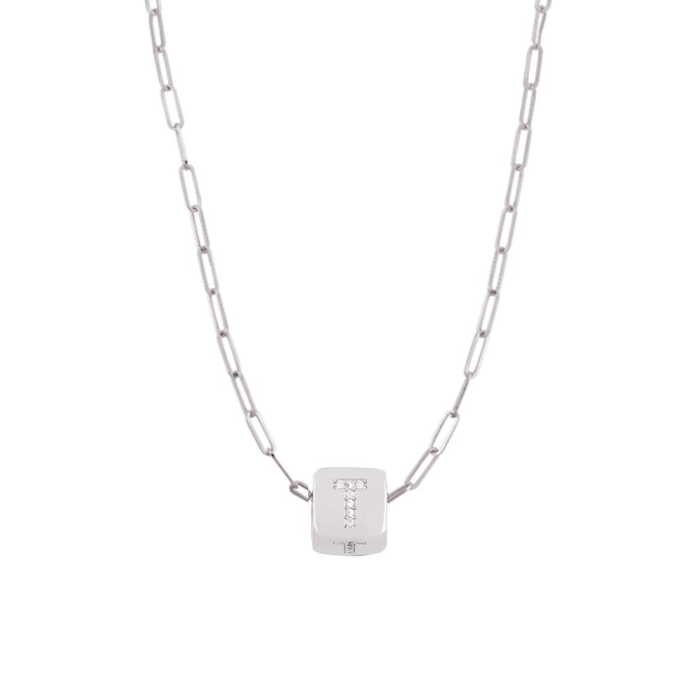 Custom Bling Block Necklace - Capsul