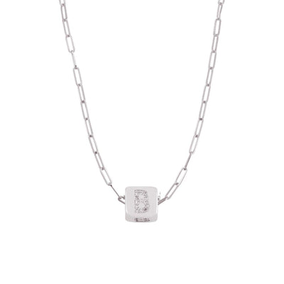 Custom Bling Block Necklace - Capsul
