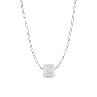 Custom Bling Block Necklace - Capsul