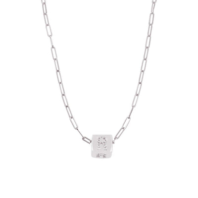 Custom Bling Block Necklace - Capsul