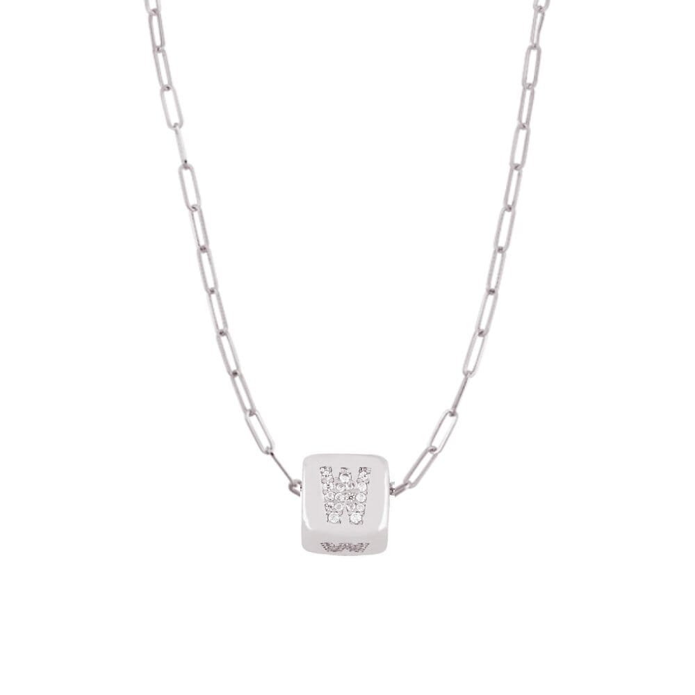 Custom Bling Block Necklace - Capsul