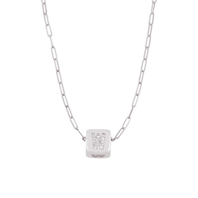 Custom Bling Block Necklace - Capsul