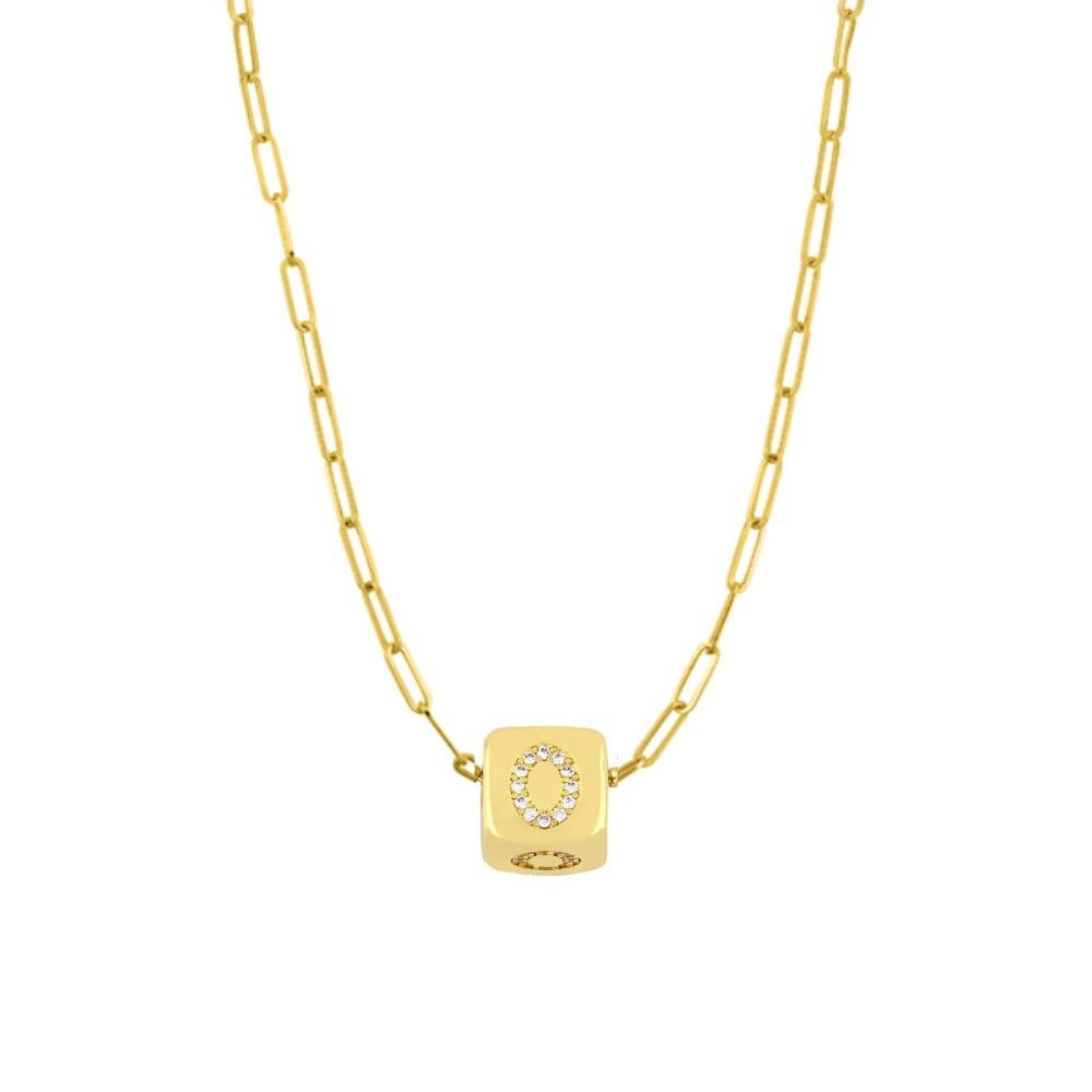 Custom Bling Block Necklace - Capsul