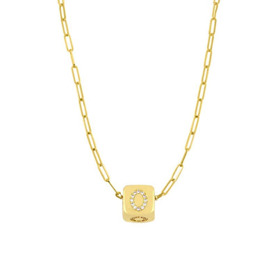 Custom Bling Block Necklace - Capsul