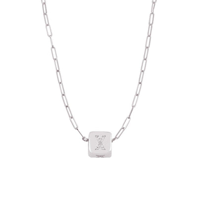 Custom Bling Block Necklace - Capsul