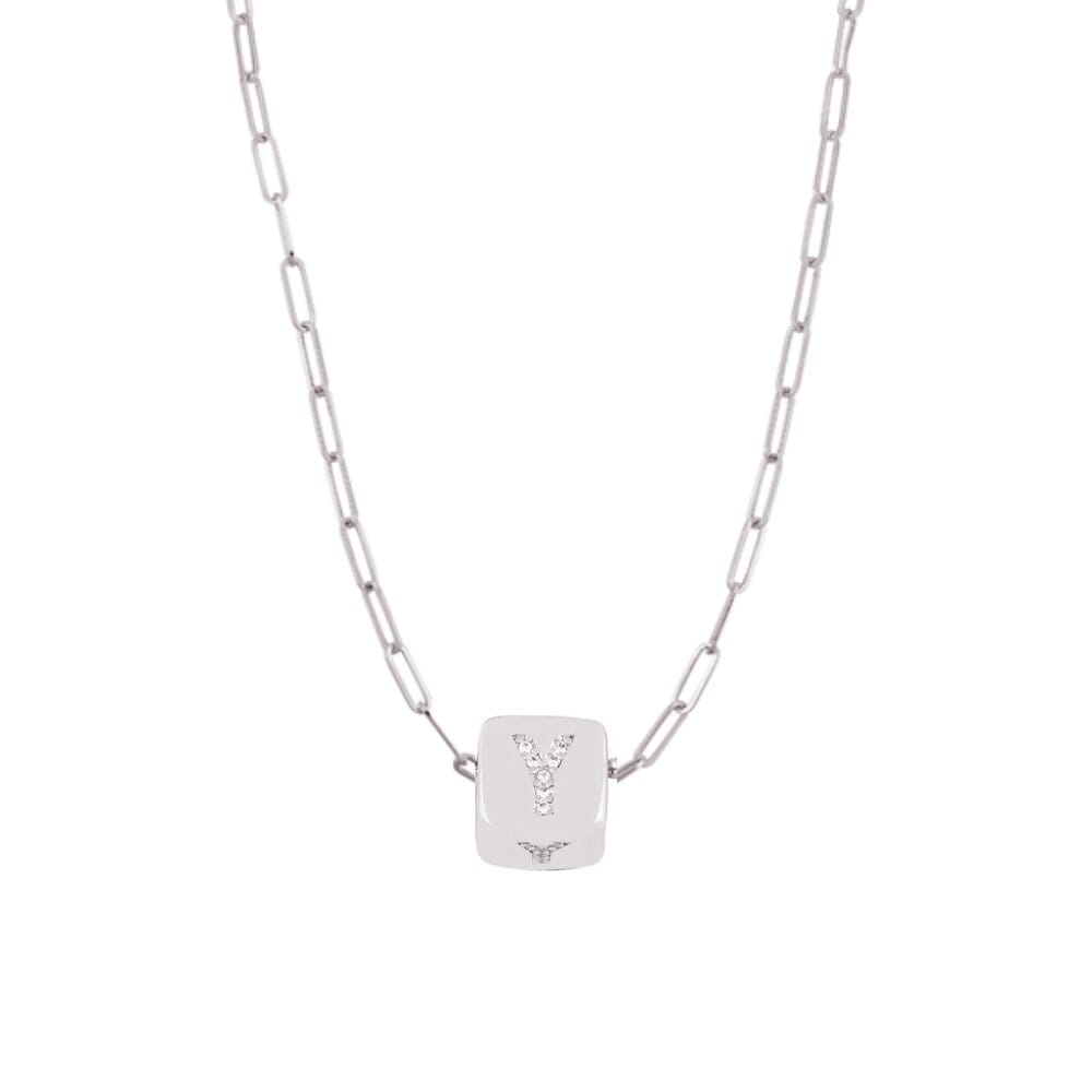 Custom Bling Block Necklace - Capsul