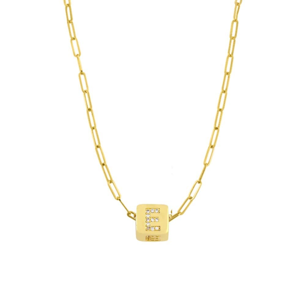 Custom Bling Block Necklace - Capsul