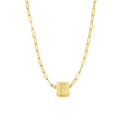 Custom Bling Block Necklace - Capsul