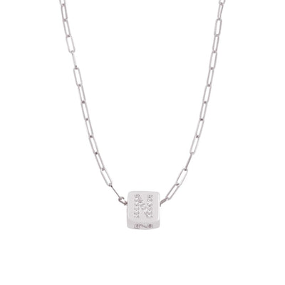 Custom Bling Block Necklace - Capsul