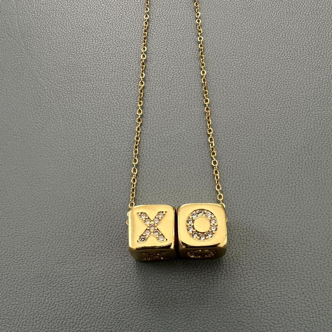 Custom Bling Block Necklace - Capsul