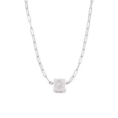 Custom Bling Block Necklace - Capsul