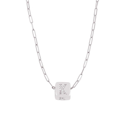 Custom Bling Block Necklace - Capsul