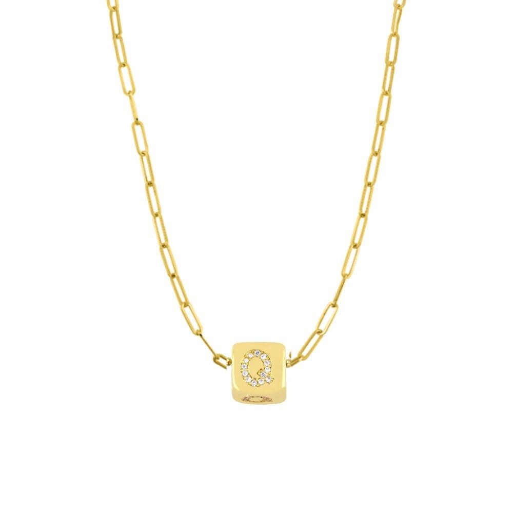 Custom Bling Block Necklace - Capsul