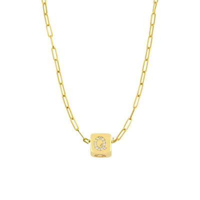 Custom Bling Block Necklace - Capsul