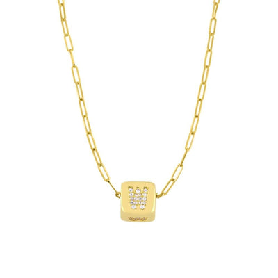 Custom Bling Block Necklace - Capsul