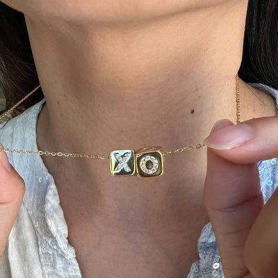 Custom Bling Block Necklace - Capsul