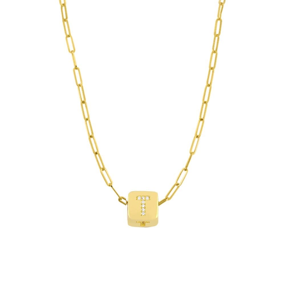Custom Bling Block Necklace - Capsul