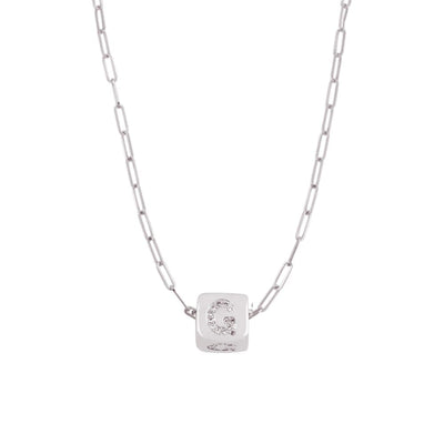 Custom Bling Block Necklace - Capsul